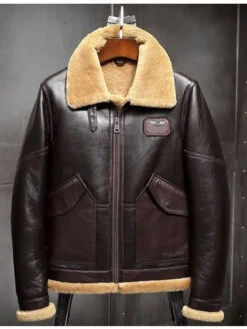 Custom Made Leather Jacket Fur Coat Airforce Flight Jacket