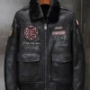 Shearling Leather Jacket Mens Airforce Flight Coat Embroidered Jacket 1 Shearling Leather Jacket Mens Airforce Flight Coat Embroidered Jacket -Milani Jackets Shop shearling leather coat 1 659df0d2 baee 4a8a b38b 036741d0832b