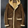 Custom Made Mens Hooded Sheepskin Shearling Leather Jacket -Milani Jackets Shop shearling leather coat 1 70025428 370c 432c 9e11 4eb8ff9be3fc