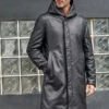 Custom Made Overcoat Warm Down Jacket Black Leather Parkas Oversize Winter Outwear -Milani Jackets Shop shearling leather coat 1 dad0004b 1200 4531 9cd0 be828abd02fe