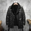 Custom Made Mens B3 Pilot RAF Aviator Original Flying Jacket Men’s Fur Coat Long Coat -Milani Jackets Shop shearling leather coat1 ee286a59 bb95 40d8 82d5 bb6ba80433c5