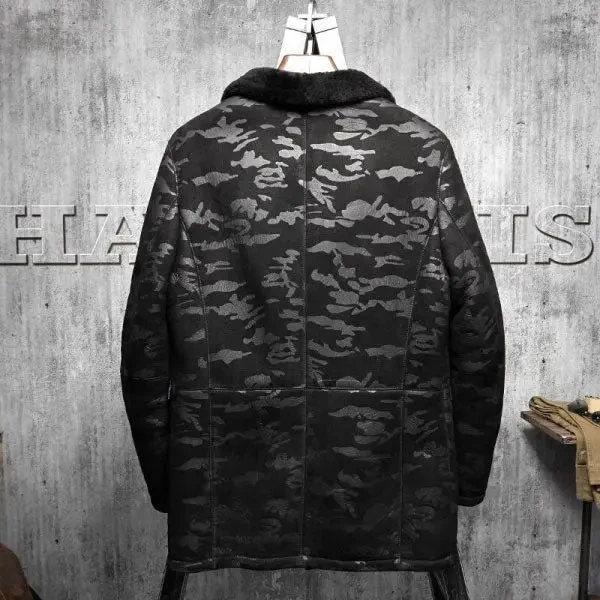 Custom Made Mens B3 Pilot RAF Aviator Original Flying Jacket Men’s Fur Coat Long Coat 4 Custom Made Mens B3 Pilot RAF Aviator Original Flying Jacket Men’s Fur Coat Long Coat - Image 2