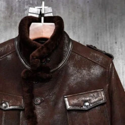Custom Made Mens Pilot’s Leather Aviator B3 Sheepskin Flying Bomber Jacket -Milani Jackets Shop shearling leather coat3 4859d0d5 4cb8 407f bffe f3dcfa4be825