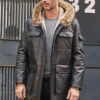Custom Made Mink Coat Long Winter Overcoat Black Leather Parkas Fur Outwear 2 Custom Made Mink Coat Long Winter Overcoat Black Leather Parkas Fur Outwear -Milani Jackets Shop shearling leather coat4