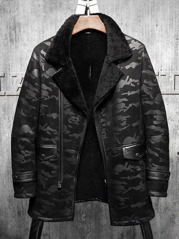 Custom Made Mens B3 Pilot RAF Aviator Original Flying Jacket Men’s Fur Coat Long Coat 6 Custom Made Mens B3 Pilot RAF Aviator Original Flying Jacket Men’s Fur Coat Long Coat - Image 4