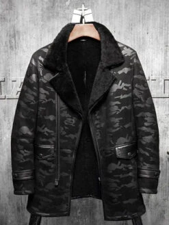 Custom Made Men’s Flying Fur Pilots Long Jacket Coat
