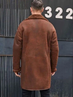 Custom Made Winter Brown Fur Leather Long Trench Overcoat Outwear -Milani Jackets Shop shearling leather coat5 72ef2f6d ff91 4cc0 afd5 1ebec45b420a