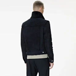 Shearling Leather Jackets Mens Black Suede Shearling Leather Bomber Jacket -Milani Jackets Shop shearlingleather2 9f6c2964 d40b 4aa3 b3ba dbdcba1622dc