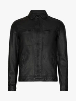 Custom Made Men Solid Black Leather Jacket -Milani Jackets Shop trending men black jacket 699e318e 7e50 489b 8dc0 bb3105f4b313